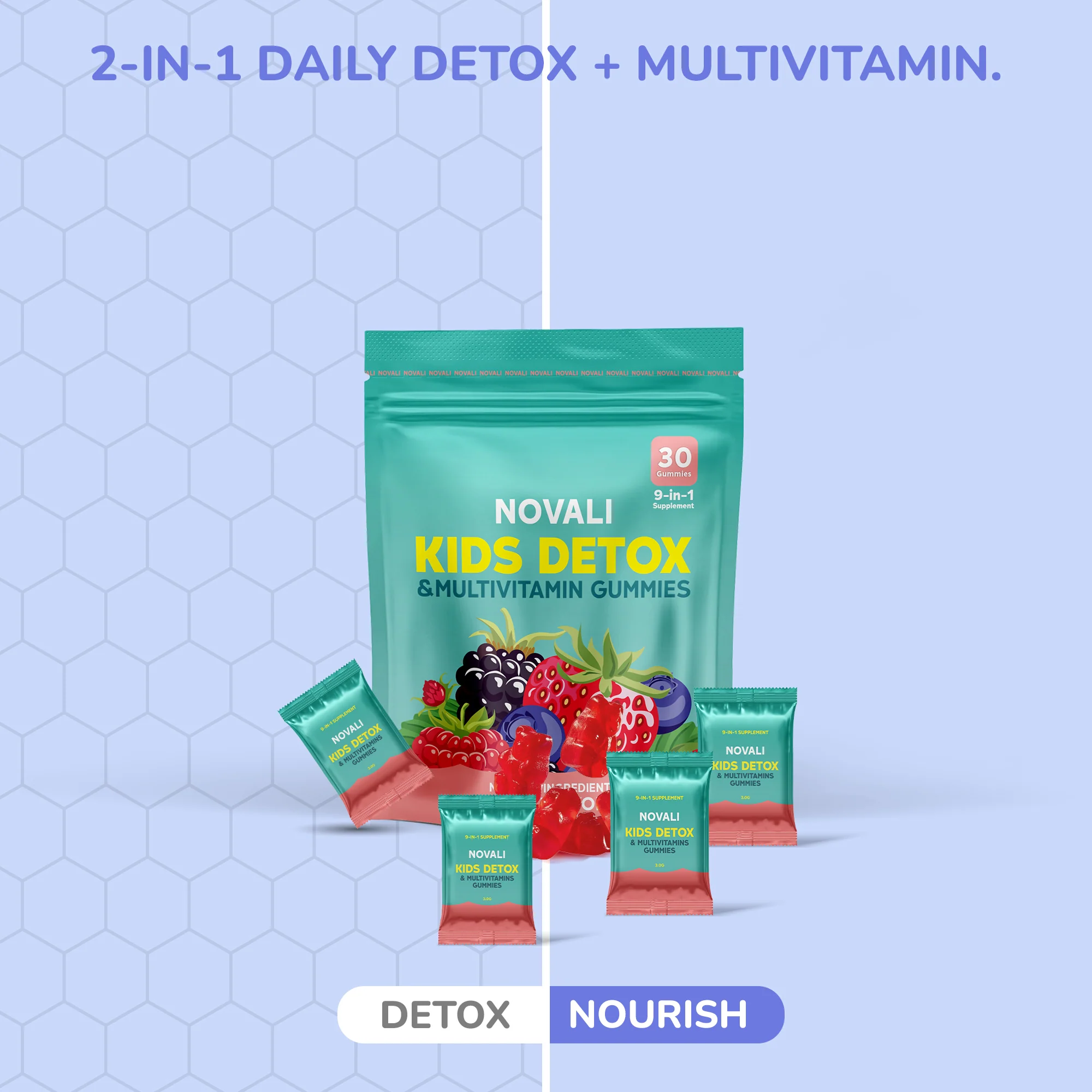 NOVALI - Kids Detox & Multivitamin Gummies - Image 2